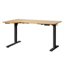 Trinny Black & Natural Electric Standing Desk